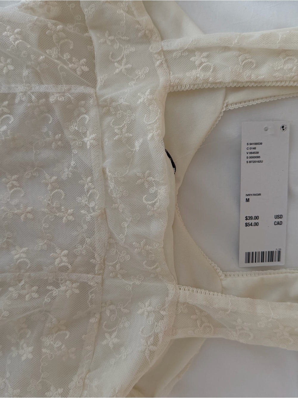 Kimchi Blue Cream Floral Lace Top - Picture 5 of 6